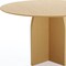 Homeroots 52" Beige Solid Wood Pedestal Base Round Top Dining Table 712169 - alternate 6