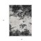 Homeroots 5' X 8' Black Gray And Ivory Abstract Washable Indoor Outdoor Area Rug 599461 - alternate 6