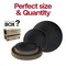 Smarty Had A Party Black with Gold Rim Organic Round Plastic Dinnerware Set (120 Dinner Plates+120 Salad Plates), 240PK 930BGVP-CASE - alternate 10