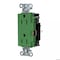 Hubbell Wiring Device-Kellems Straight Blade Receptacle, 5-15R, 15 A, 125V AC, 2 Pole, 3 Wire, Surface Mount, Grounded DR15STGN - alternate 1