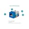 Monoprice Datacom Jack, Cat6, Punch Down, Blue 5379 - alternate 8