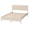 Baxton Studio Primrose Mid-Century Ivory Fluted Wood King Size Platform Bed 249-13819-ZORO - alternate 9