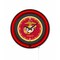 Holland Bar Stool United States Marine Corps Red/Yellow 15 Double Neon Wall Clock Clk15BK - alternate 1