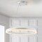Jonathan Y Baxter 23.5" 1-Light Modern Contemporary Aluminum Integrated LED Hoop Pendant, Matt White JYL7200A - alternate 13