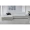 Homeroots White Genuine Leather L Shaped Two Piece Sofa and Chaise Sectional With Console 473562 - alternate 6