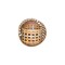 Homeroots Set of Three Natural Wicker And Galvanized Metal Woven Baskets, 3PK 636193 - alternate 6