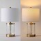 Jonathan Y Alexander 21 in. Modern Designer Metal and Water Glass LED Table Lamp w/USB-A and USB-C Chargin, 2PK JYL4058B-SET2 - alternate 8