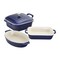 Staub Ceramic 4-pc Baking Pans Set, Casserole Dish with Lid, Brownie Pan, Dark Blue 1014875 - alternate 1