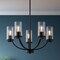 Vaxcel Elmwood Park 5-Light Chandelier, Champagne Gold, Clear Glass, 22.75-In. Wide H0333 - alternate 7