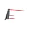 Greywolf Bale Spear Attachment for Skid Steer Loaders, Gray/Red Powder Coat 1072 - alternate 7