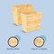 Happimess Zennie Rustic Minimalist Handcrafted Bamboo 1.6-Gal Tapered Stackable Rectangular Wastebasket, 2PK HPM1500A-SET2 - alternate 4