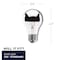 Bulbrite 40W Equivalent Warm White Light A19 Dimmable LED Half Chrome Light Bulb, 2PK 861426 - alternate 10