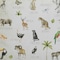 Homeroots Jungle Animals Alphabet Black Floater Frame Wall Art 573460 - alternate 1