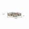 Homeroots Set of Three Natural Solid Wood And Metal Crate, 3PK 487702 - alternate 9