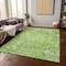 Homeroots 5' X 8' Lime Green And Ivory Striped Washable Indoor Outdoor Area Rug 596687 - alternate 8