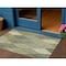 Homeroots 3' X 5' Olive Green Gray And Ivory Argyle Washable Indoor Outdoor Area Rug 613711 - alternate 1