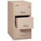 Fireking 3 Drawer, 1 Hr Fire & Impact Rated, Vertical, 31" depth Letter Champagne 3-1831-CCH - alternate 4