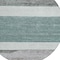 Homeroots 8' Teal Blue Off White And Gray Round Abstract Washable Indoor Outdoor Area Rug 615298 - alternate 8