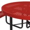 Leisure Craft Round Portable Picnic Table, Red, 46 in L T46ROP-RED - alternate 6