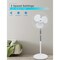 Black & Decker 18in Oscillating Pedestal Fan with Remote, , White BDSF18MW - alternate 6