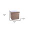 Homeroots 12" Taupe Boucle Cube Storage Ottoman 590487 - alternate 3