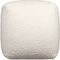 Homeroots 18" Ivory Polyester Cube Outdoor Pouf Ottoman 551568 - alternate 8