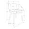 Monarch Specialties Dining Chair, 32-in. Height, Upholstered, Dining Room, Kitchen, Dark Walnut, Brown Fabric, 2PK I 1366 - alternate 3
