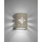 Luxury Lighting Asavva 8.5 in Tall Starburst Ceramic Outdoor Wall Light, Cottonwood Paint Finish, 2PK (2) 409-36-CW-ud-7-17 - alternate 1