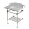 Kingston Brass 30-Inch Carrara Marble Console Sink with Acrylic Legs and Shelf, 8-Inch, 3-Hole LMS30MAB8 - alternate 1