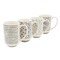 Mr. Coffee Dutton Springs 4 Piece 19 Ounce Stoneware Assorted Designs Mug Set in White 138966.01 - alternate 1