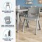 Flash Furniture Plastic Stacking School Chairs with 10.5 in Seat Height in Soft Gray, 2PK 2-YU-YCX-003-SFTGY-GG - alternate 9
