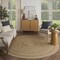 Homeroots 6' Natural And Brown Round Handmade Indoor Outdoor Area Rug 552366 - alternate 8