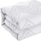 Homeroots White Queen Polyester 180 Thread Count Washable Duvet Cover Set 529062 - alternate 9