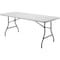 Lorell Folding Table, Gray, Steel, 96" W LLR66654 - alternate 1
