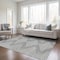 Homeroots 5' X 8' Gray And Ivory Geometric Washable Indoor Outdoor Area Rug 598575 - alternate 9