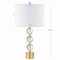 Jonathan Y Ashley 25.25" Crystal LED Table Lamp, Clear/Brass JYL5017A - alternate 11