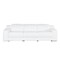Homeroots 103" White Italian Leather Reclining USB Sofa 632868 - alternate 10