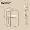 Manhattan Comfort Serene Metal Upholstered Dining Chair in Alabaster DC1882-CR - alternate 6
