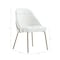 Manhattan Comfort Gracie Dining Chair in White and Gold - Set of 4 4-DC100-GWH - alternate 9