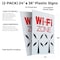 Signmission Wi-fi Zone, Plastic Signs Only 24 Inch x 36 Inch, Corrugated Plastic, 2PK CSB-2436-2PACK-Wi-fi Zone - alternate 2