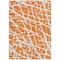 Homeroots 3' X 5' Orange and White Abstract Washable Non Skid Indoor Outdoor Area Rug 559283 - alternate 7