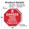 Signmission Danger Chemical Storage Authorized, 10 inch X 10 inch, Aluminum Metal Signs, 2PK OC-A-2PACK-10-34 - alternate 5