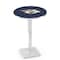 Holland Bar Stool Co 42" Chrome Nashville Predators Pub Table, 36" dia. Top L217C4236NshPre - alternate 1