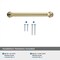 Amerock Factor 3-3/4 inch 96mm Center-to-Center Golden Champagne Cabinet Pull BP36781BBZ - alternate 5