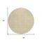 Homeroots 8' Gold And Ivory Round Geometric Washable Indoor Outdoor Area Rug 614745 - alternate 8