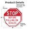 Signmission Stop Before Pulling on Scales, 4 inch X 4 inch, Vinyl Decal, 2PK OC-D-2PACK-4-276 - alternate 4