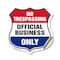 Signmission No Trespassing Shield Sign Official Busi, 18 Inch X 18 Inch, Vinyl Decal SHI-D-18-415 - alternate 1