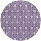 Homeroots 8' Purple And Ivory Round Geometric Washable Indoor Outdoor Area Rug 596059 - alternate 7