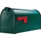Gibraltar Elite T1 Green Steel Rural Post Mount Mailbox E1100GAM - alternate 3