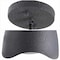 Jonathan Y Luella 11.75" 1-Light Bohemian Coastal Adjustable Plaster-Look Organic Scalloped Dome Metal LED Pend JYL9209B - alternate 11